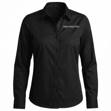 Keeno Worldwide Port Authority Womens Carefree Poplin Dress Graffiti Shirt - Embroidered